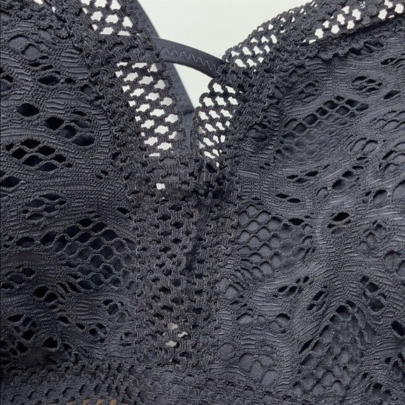 NWOT Becca 2XL black lace swim top - Picture 8 of 8